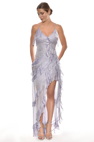 Purple Ruffle Dress