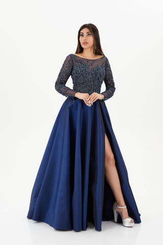 Navy ball gown