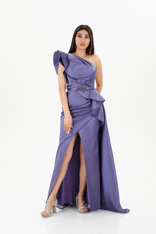 purple dress